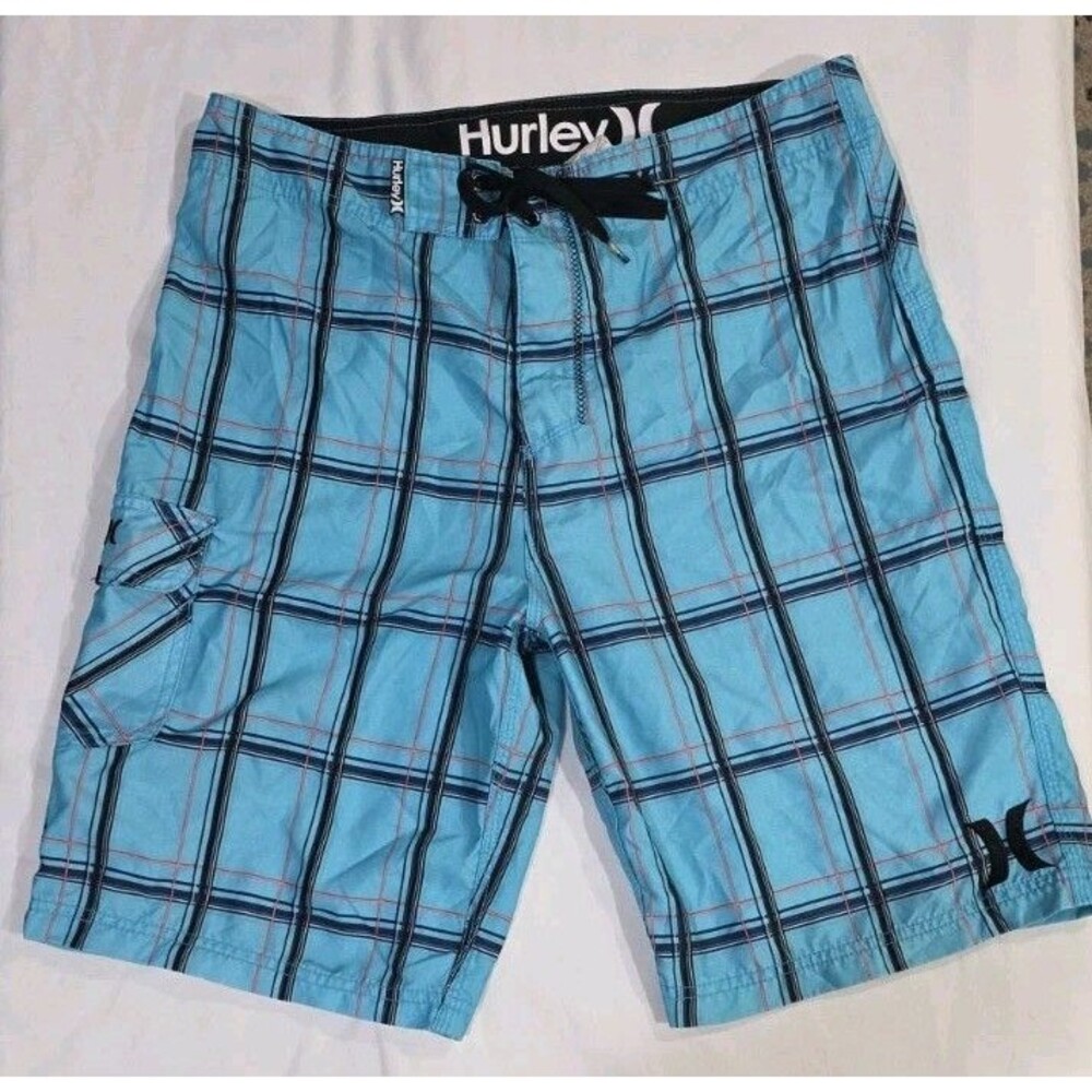 Hurley Men's Puerto Rico Aqua Board Shorts in a size 32